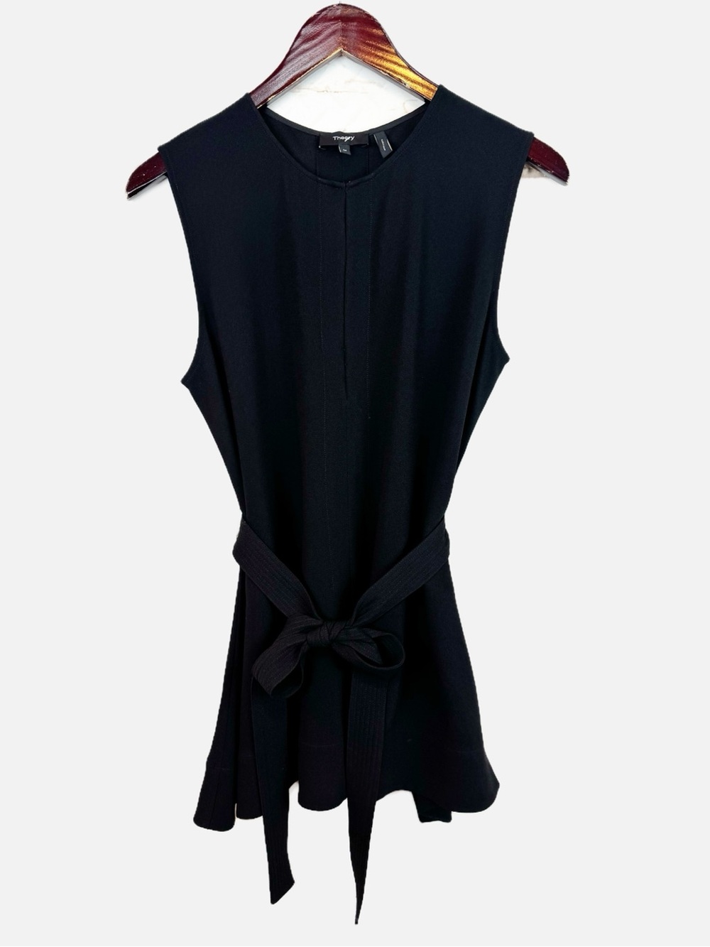 Theory | Sleeveless Tunic with Sash Belt, M